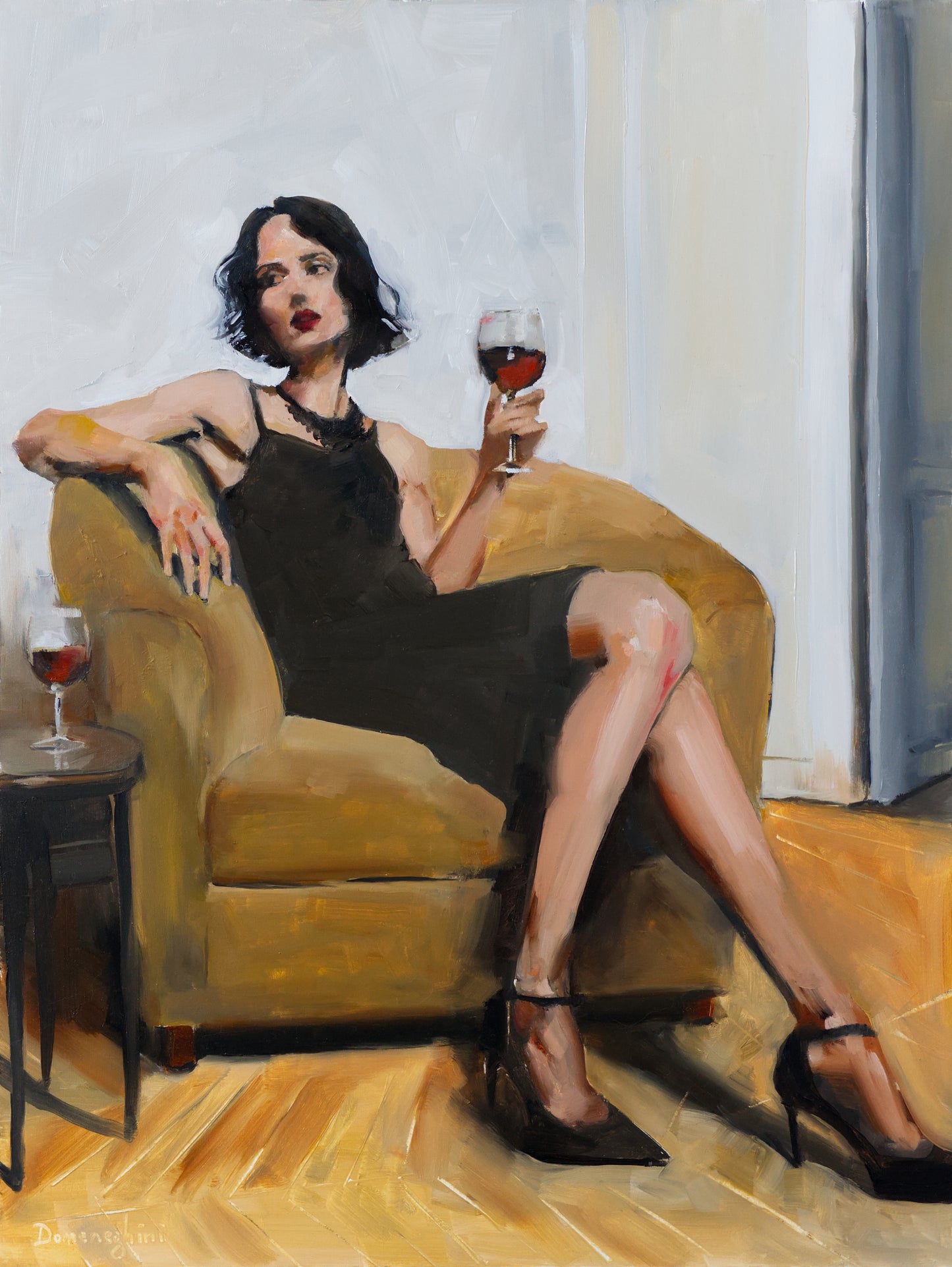 Crimson Interlude - Original oil painting