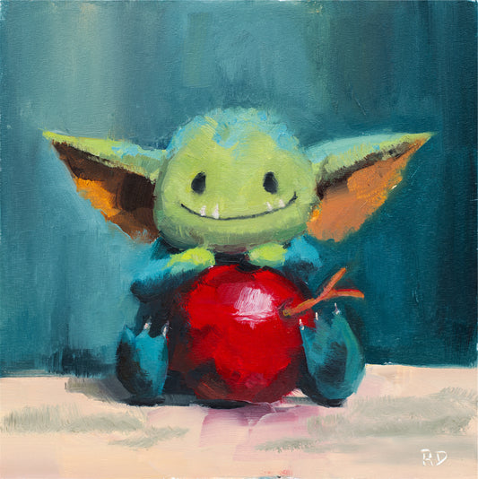 Golby and the berry - Original oil painting
