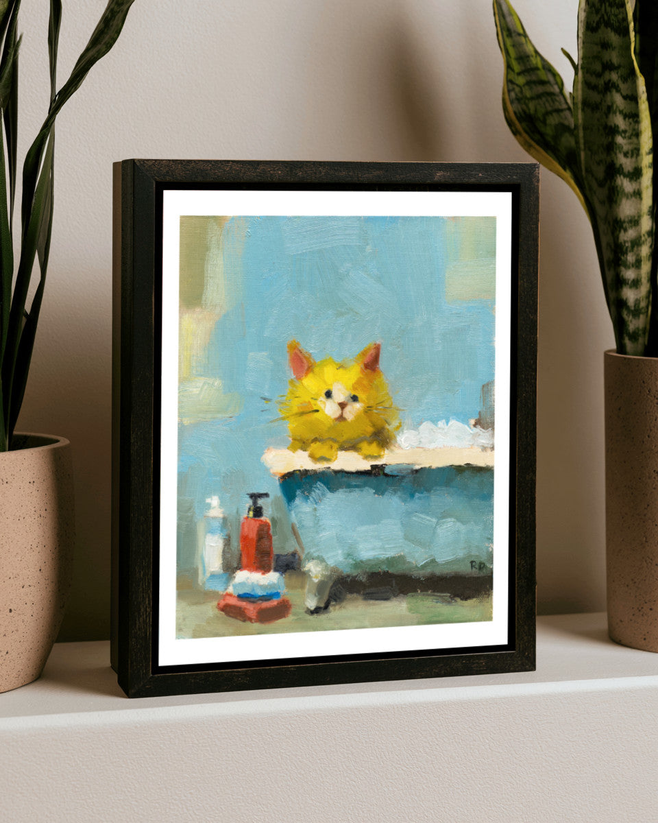 Bubbles in the Tub - Original oil painting